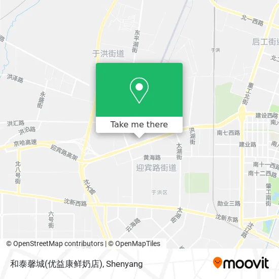 和泰馨城(优益康鲜奶店) map