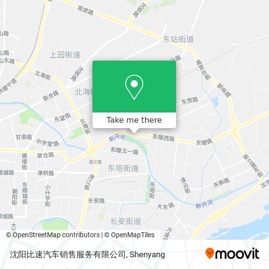 沈阳比速汽车销售服务有限公司 map