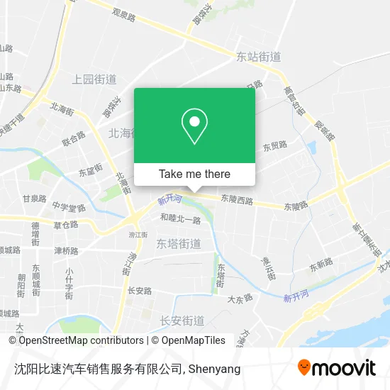 沈阳比速汽车销售服务有限公司 map