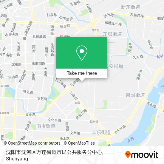 沈阳市沈河区万莲街道市民公共服务分中心 map