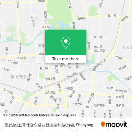 皇姑区辽河街道铁路西社区居民委员会 map