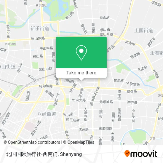 北国国际旅行社-西南门 map