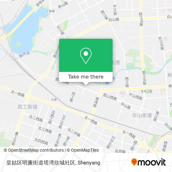 皇姑区明廉街道塔湾欣城社区 map