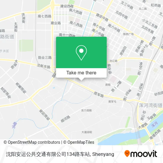 沈阳安运公共交通有限公司134路车站 map