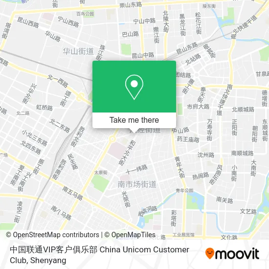 中国联通VIP客户俱乐部 China Unicom Customer Club map