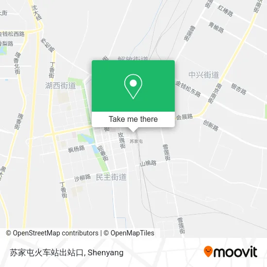 苏家屯火车站出站口 map