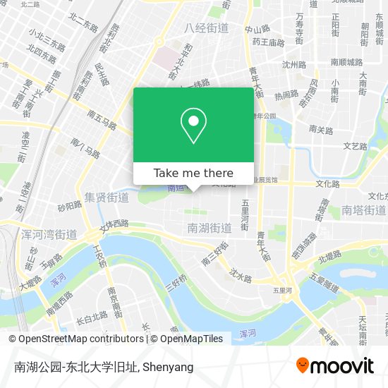 南湖公园-东北大学旧址 map