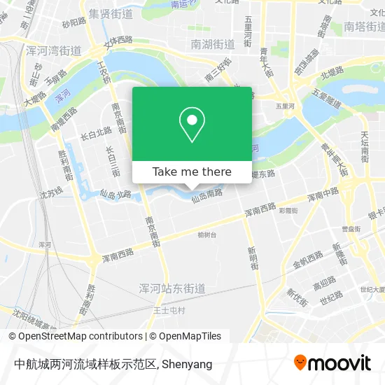 中航城两河流域样板示范区 map