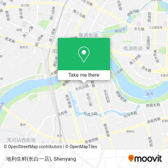 地利生鲜(长白一店) map