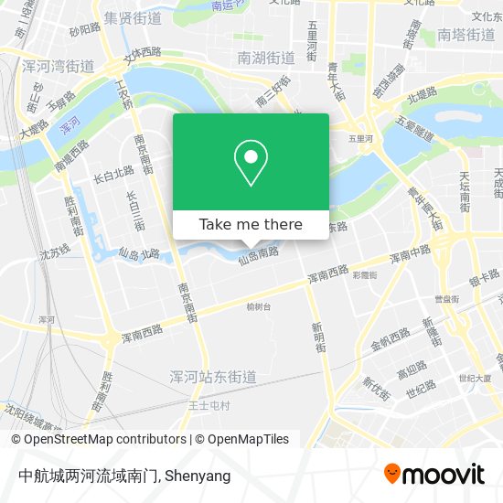 中航城两河流域南门 map