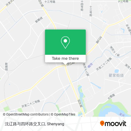 沈辽路与四环路交叉口 map