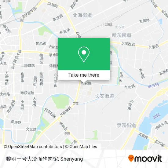 黎明一号大冷面狗肉馆 map