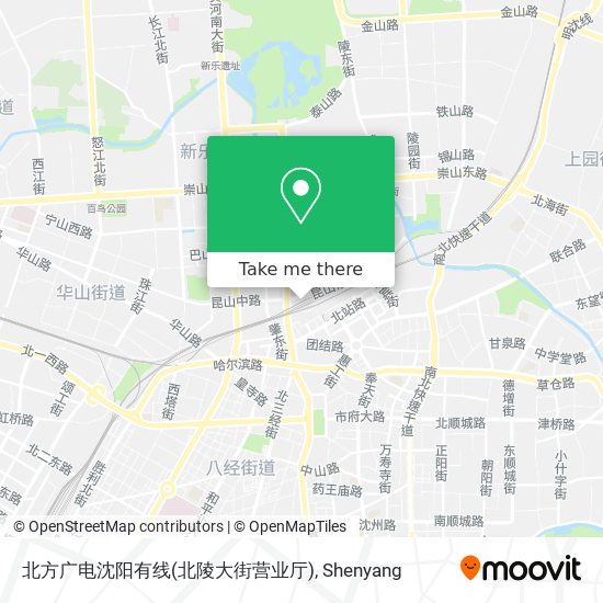 北方广电沈阳有线(北陵大街营业厅) map