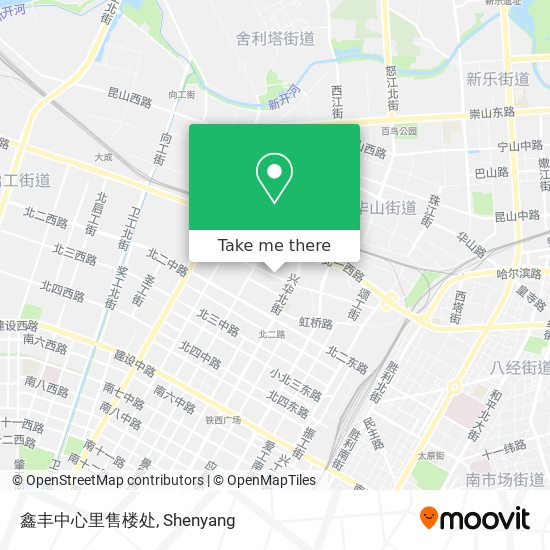 鑫丰中心里售楼处 map
