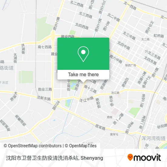 沈阳市卫督卫生防疫清洗消杀站 map