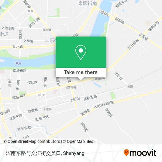浑南东路与文汇街交叉口 map