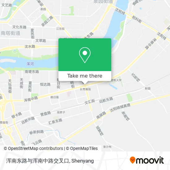 浑南东路与浑南中路交叉口 map