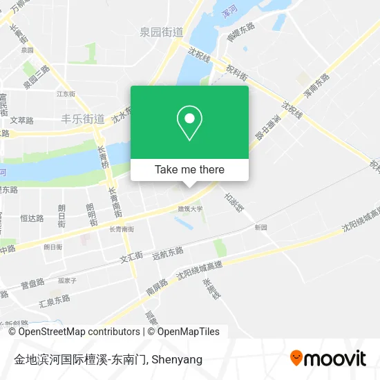 金地滨河国际檀溪-东南门 map