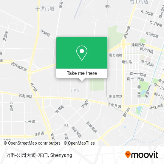 万科公园大道-东门 map