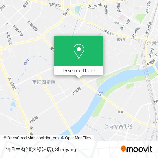 皓月牛肉(恒大绿洲店) map