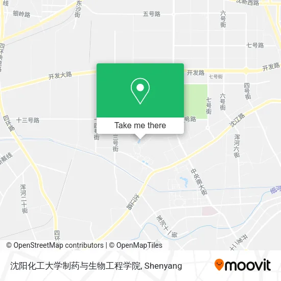 沈阳化工大学制药与生物工程学院 map