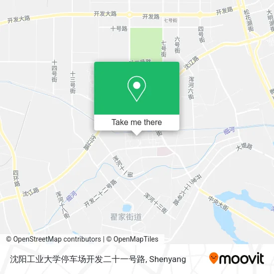 沈阳工业大学停车场开发二十一号路 map