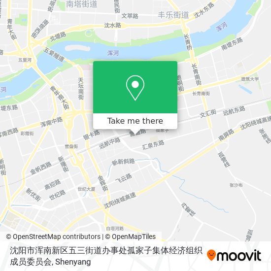 沈阳市浑南新区五三街道办事处孤家子集体经济组织成员委员会 map