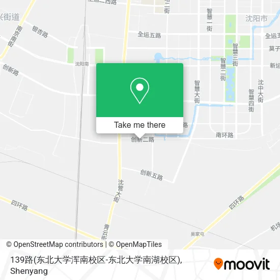 139路(东北大学浑南校区-东北大学南湖校区) map
