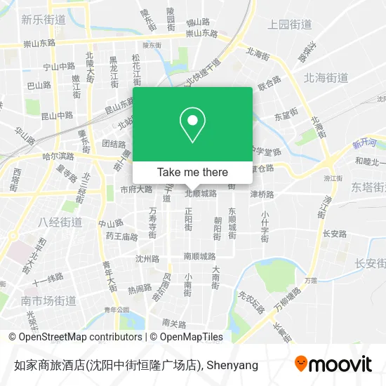 如家商旅酒店(沈阳中街恒隆广场店) map