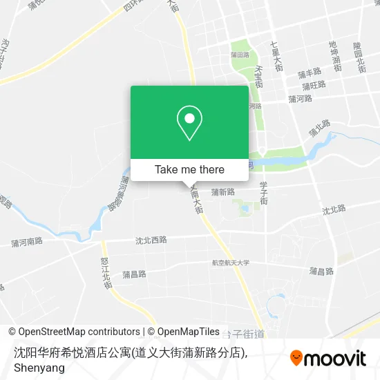 沈阳华府希悦酒店公寓(道义大街蒲新路分店) map