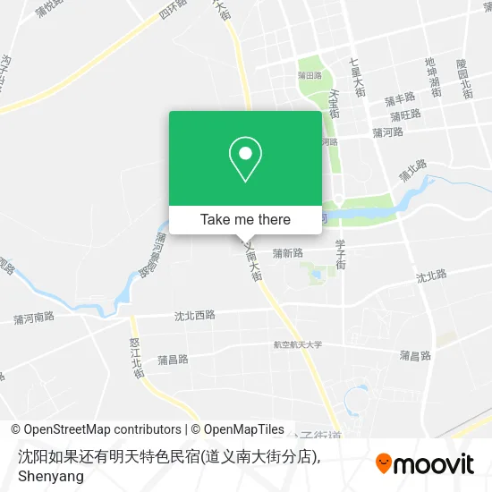 沈阳如果还有明天特色民宿(道义南大街分店) map