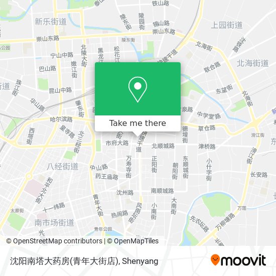 沈阳南塔大药房(青年大街店) map