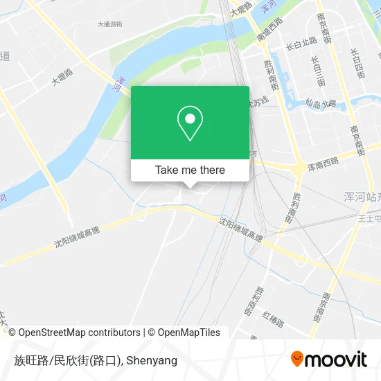 族旺路/民欣街(路口) map