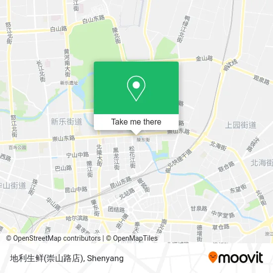 地利生鲜(崇山路店) map