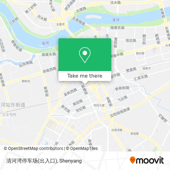 清河湾停车场(出入口) map