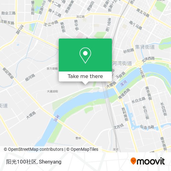 阳光100社区 map