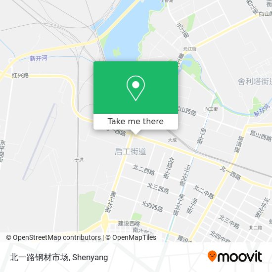 北一路钢材市场 map