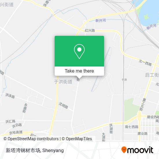 新塔湾钢材市场 map