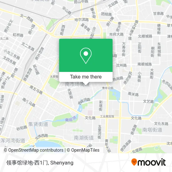 领事馆绿地-西1门 map