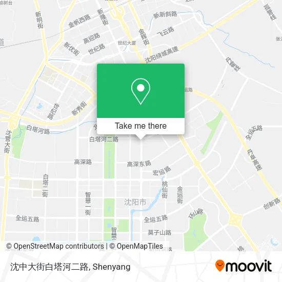 沈中大街白塔河二路 map