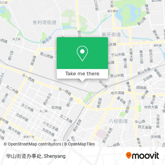 华山街道办事处 map