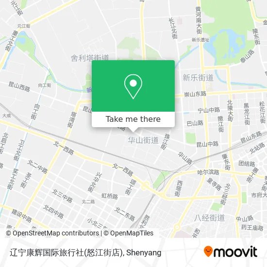 辽宁康辉国际旅行社(怒江街店) map