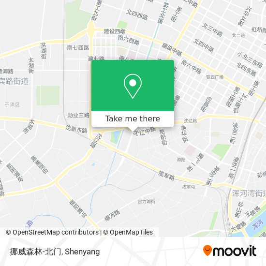 挪威森林-北门 map