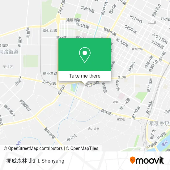 挪威森林-北门 map