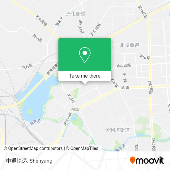 申通快递 map