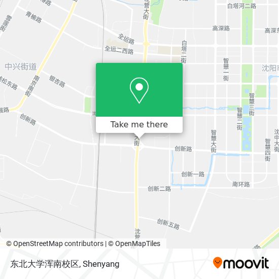东北大学浑南校区 map