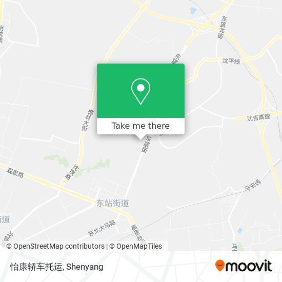 怡康轿车托运 map