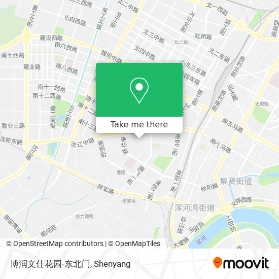 博润文仕花园-东北门 map