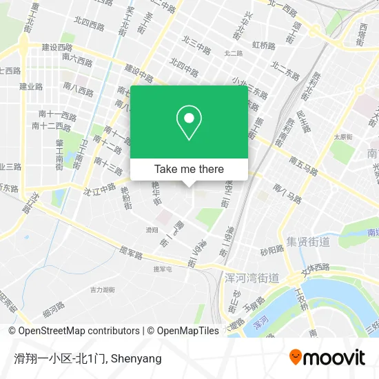 滑翔一小区-北1门 map
