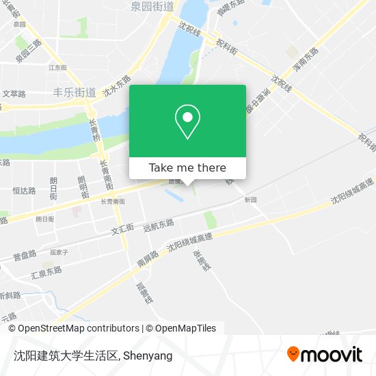 沈阳建筑大学生活区 map